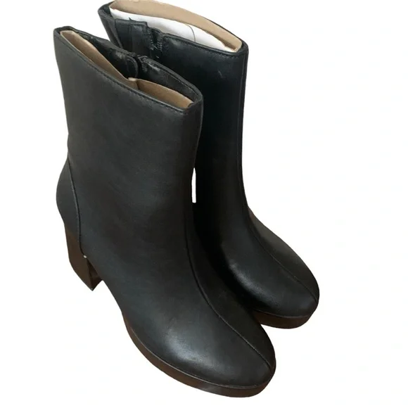 Womens A New Day Black Platform Boots for fall - Picture 4 of 4